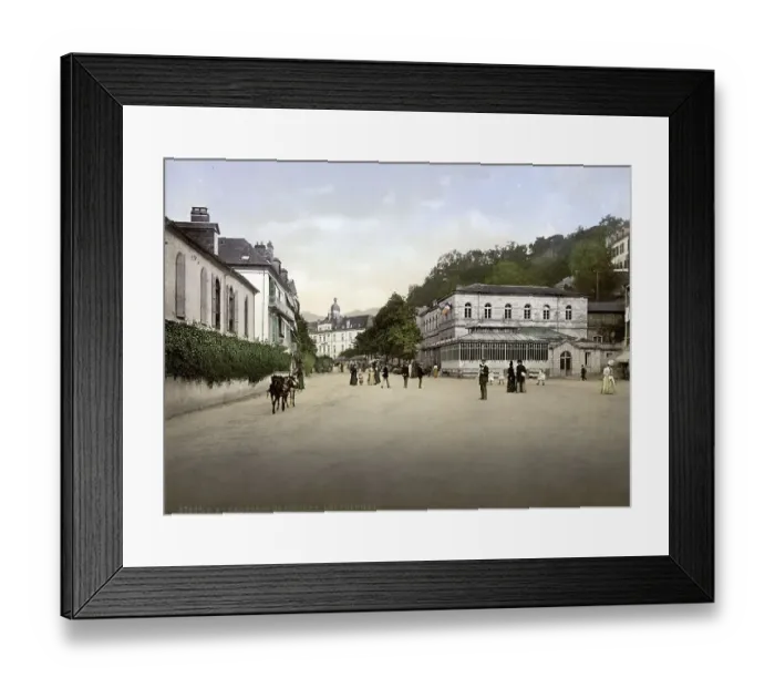 Framed Print : The thermal baths, around 1890