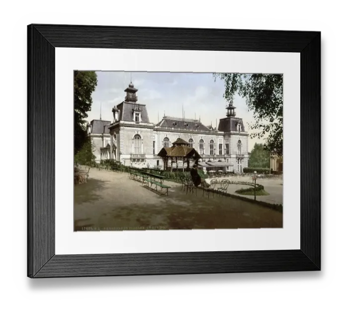 Framed Print : The Casino, c. 1890, Bagneres de Bigorra Framed Print : The Casino, c. 1890, Bagneres de Bigorra