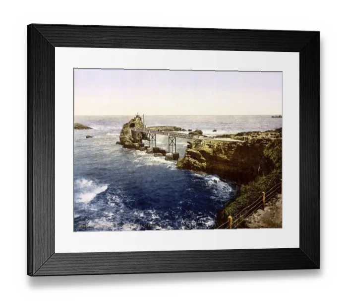 Framed Print : Rocky coast The virgin's rock Framed Print : Rocky coast The virgin's rock