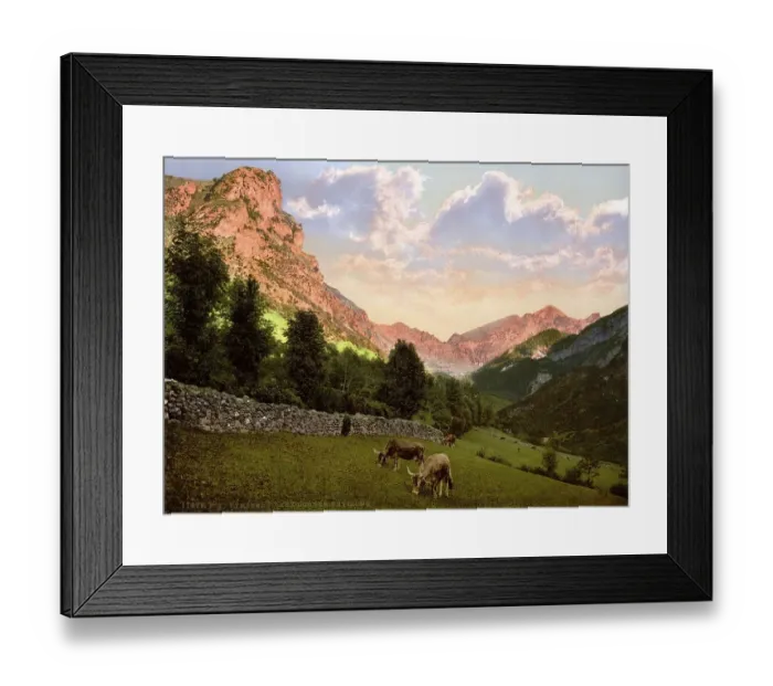 Framed Print : Pyrenean landscape near Eaux Bonnes