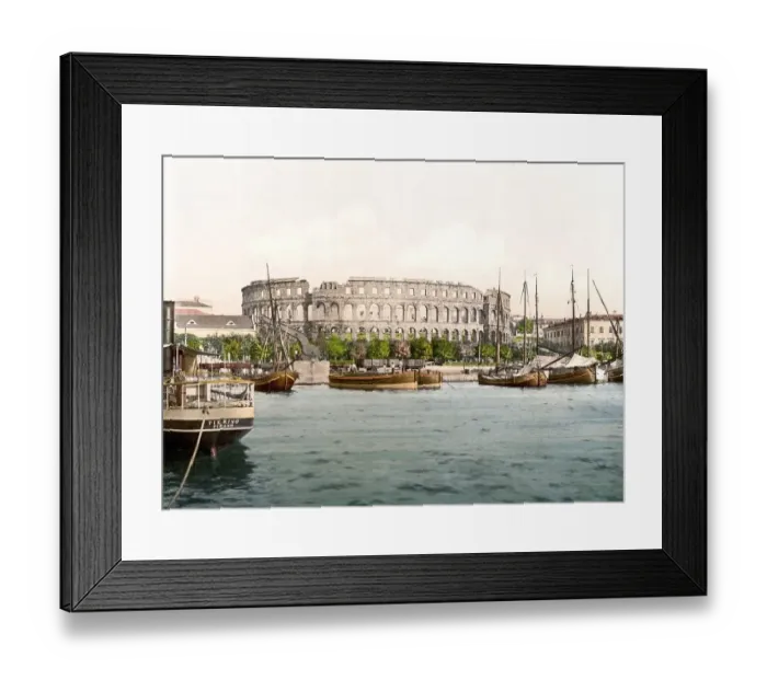Framed Print : The arena of Pola, now Pula, Istria Framed Print : The arena of Pola, now Pula, Istria