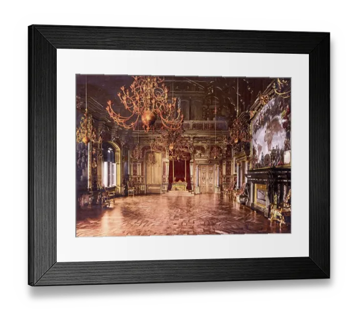 Framed Print : The throne room of castle Miramar