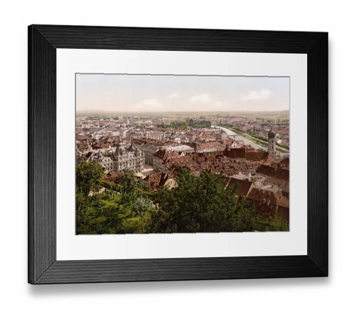 Framed Print : View from the Schlossberg to Graz Framed Print : View from the Schlossberg to Graz