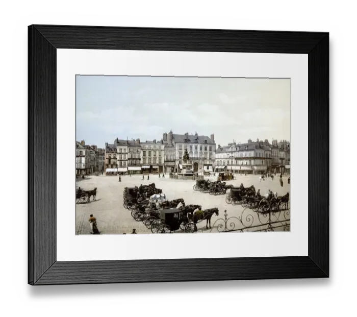 Framed Print : Place du Martroy, Orleans in the Centre-Val de Loire region
