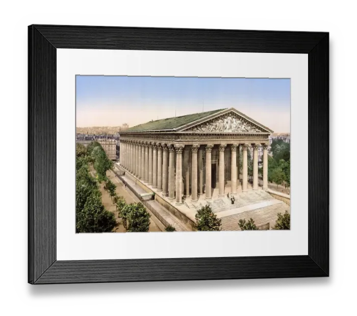 Framed Print : Parish Church of La Madeleine, Sainte-Marie-Madeleine