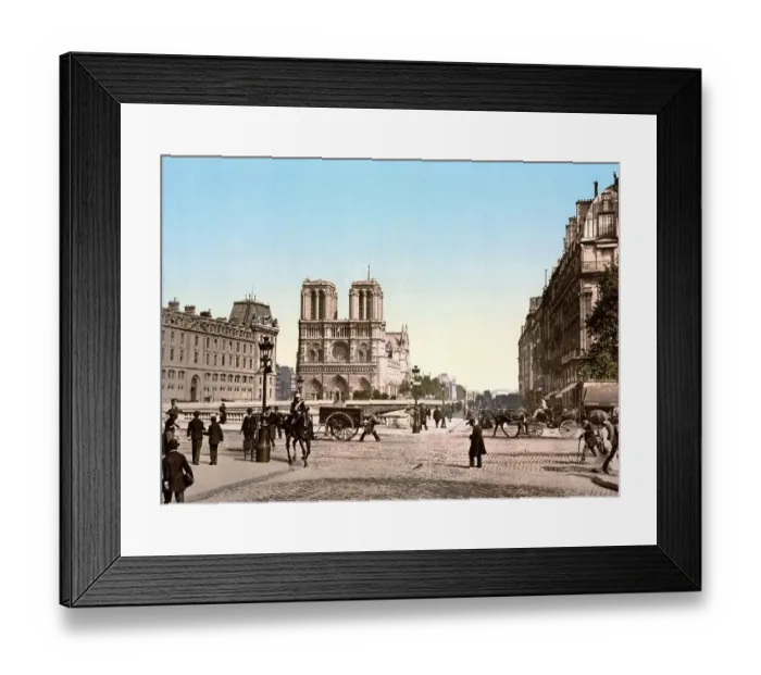 Framed Print : St Michael's Bridge, and Roman Catholic Church of Notre-Dame de Paris Framed Print : St Michael's Bridge, and Roman Catholic Church of Notre-Dame de Paris