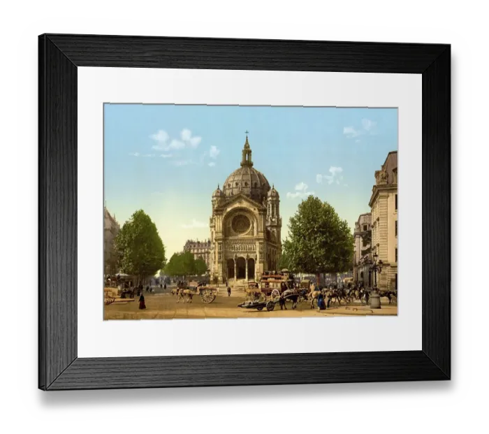 Framed Print : Parish church of St-Augustin, Saint-Augustin
