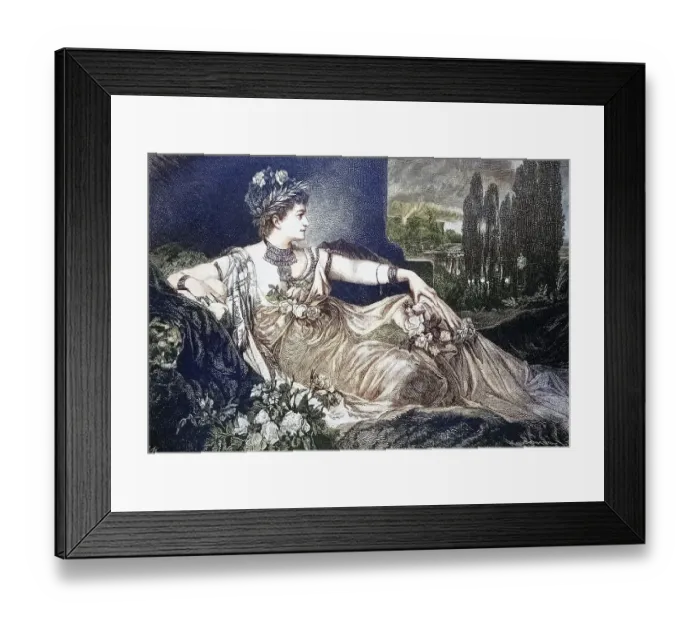 Framed Print : Charlotte Wolter, 1834, 1897, a celebrated actress