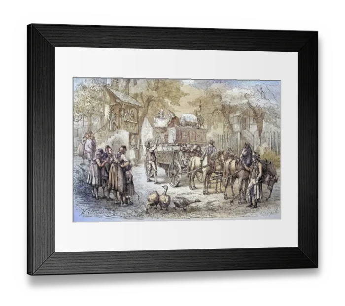 Framed Print : Bridal carriage in Schwaelmergrund