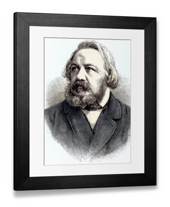 Framed Print : Hermann Ferdinand Freiligrath, 1810