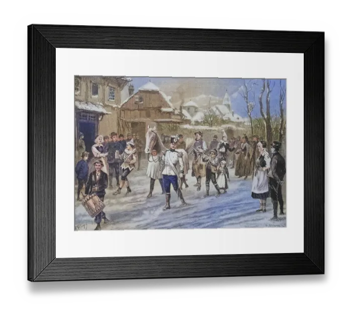 Framed Print : Shoeing a carnival horse in Gaistal Framed Print : Shoeing a carnival horse in Gaistal