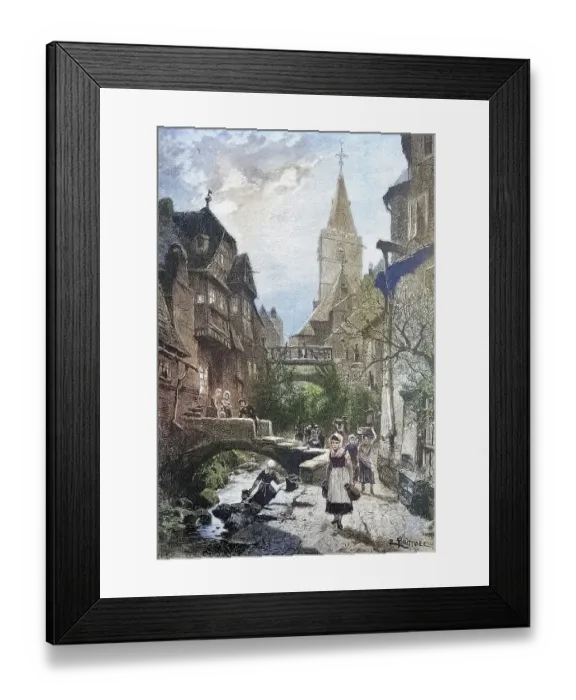 Framed Print : Das Schoepfen des Osterwassers
