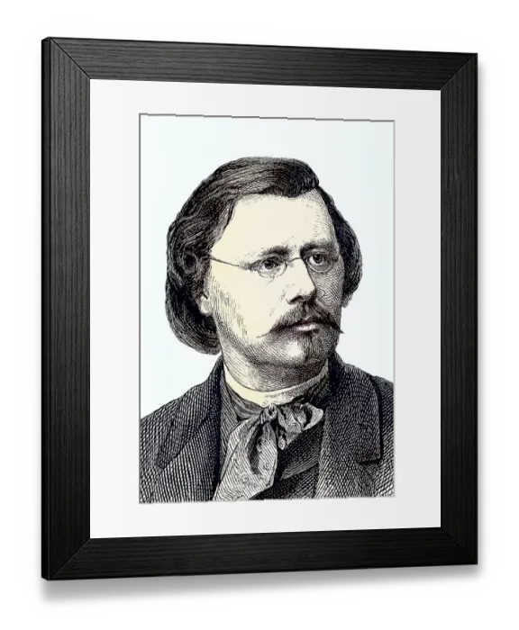 Framed Print : Wilhelm Scholz, 1824, 1893, a German draughtsman and caricaturist Framed Print : Wilhelm Scholz, 1824, 1893, a German draughtsman and caricaturist