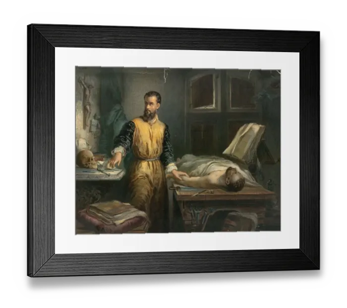 Framed Print : Andreas Vesal or Andreas Vesalius was a Flemish anatomist and surgeon of the Renaissance and Humanism of German descent