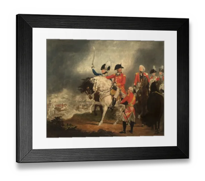 Framed Print : King George III inspecting the regiment of the Prince of Wales