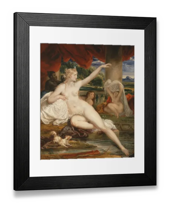 Framed Print : Diana, Artemis, disturbed at her bath by Aktaion Framed Print : Diana, Artemis, disturbed at her bath by Aktaion