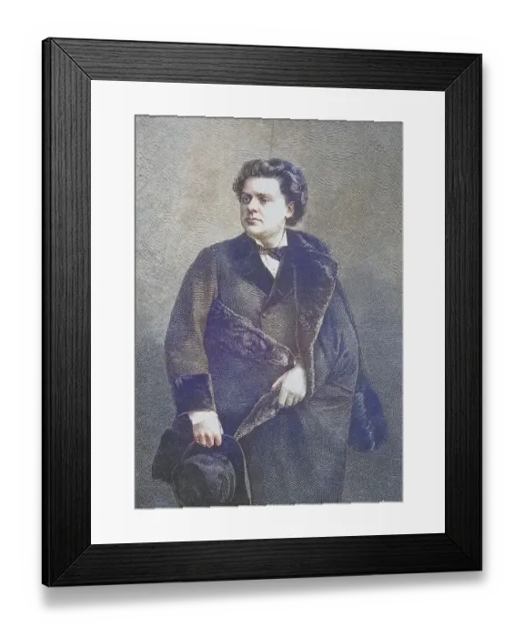 Framed Print : August Wilhelm, 1845, 1908, a German violinist