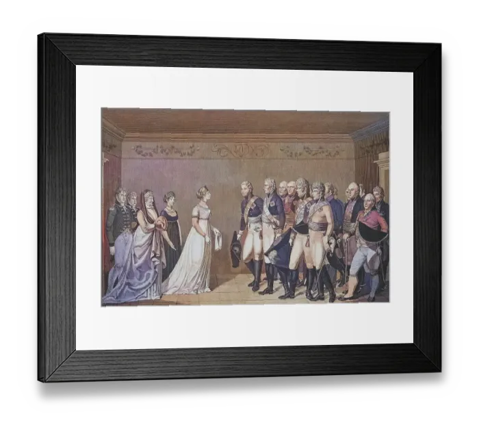 Framed Print : Meeting of Queen Louise with Emperor Alexander I Pavlovich Romanov Framed Print : Meeting of Queen Louise with Emperor Alexander I Pavlovich Romanov