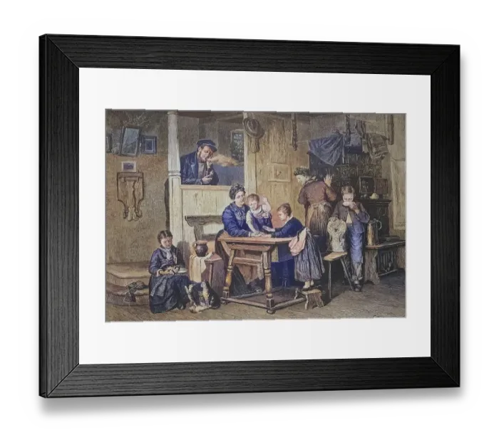 Framed Print : Playing with children on a Sunday afternoon in a middle-class flat Framed Print : Playing with children on a Sunday afternoon in a middle-class flat