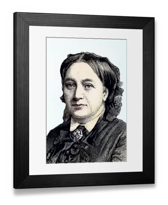 Framed Print : Anna Schepeler-Lette, 1829, 1897 Framed Print : Anna Schepeler-Lette, 1829, 1897
