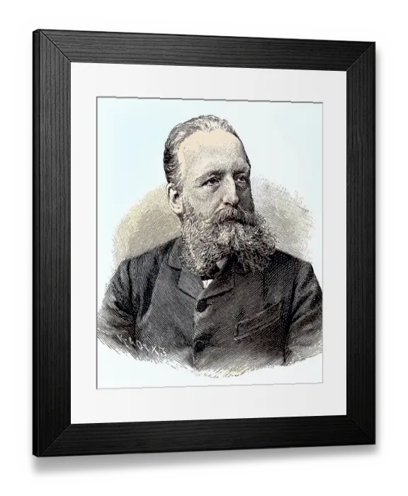 Framed Print : Ernst Catenhusen, born 1841, opera conductor
