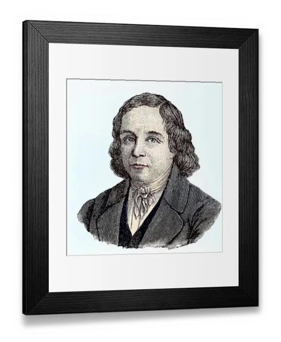 Framed Print : Johann Georg August Wirth, 1798 Framed Print : Johann Georg August Wirth, 1798