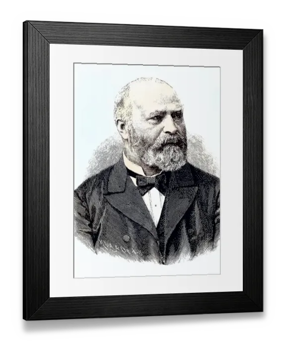 Framed Print : Johann Bernhard Aloys Gudden, Ritter von Gudden since 1875 Framed Print : Johann Bernhard Aloys Gudden, Ritter von Gudden since 1875