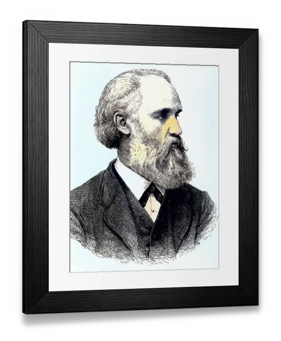 Framed Print : Wilhelm Luebke, Luebke, 1826, 1893