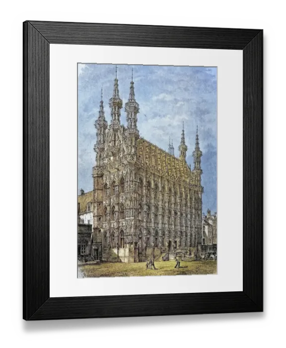 Framed Print : The town hall of Loewen, Leuven Framed Print : The town hall of Loewen, Leuven