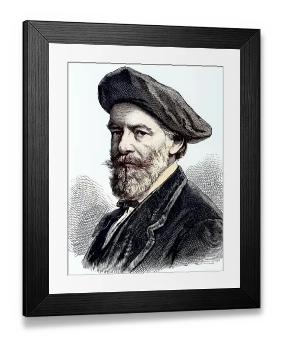 Framed Print : Julius Friedrich Anton Schrader Framed Print : Julius Friedrich Anton Schrader