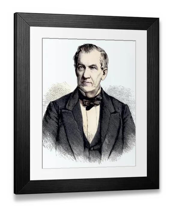 Framed Print : Johann Eduard Erdmann, 1805, 1892