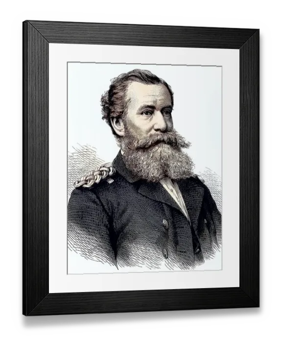 Framed Print : Wilhelm von Wickede, 1830, 1895 Framed Print : Wilhelm von Wickede, 1830, 1895