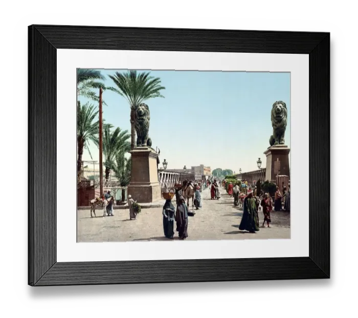 Framed Print : Entrance to the Nile Bridge, Cairo Framed Print : Entrance to the Nile Bridge, Cairo