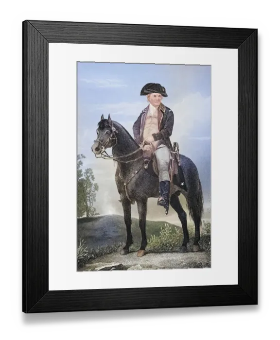 Framed Print : Israel Putnam (born 7 January 1718 in Salem Village (today: Danvers)