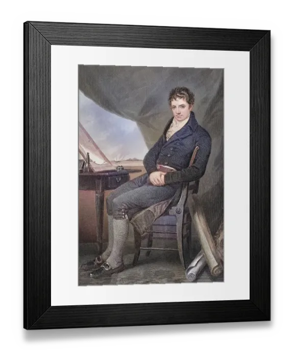 Framed Print : Robert Fulton (born 14 November 1765 (1) in Little Britain