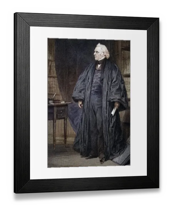 Framed Print : Joseph Story (born 18 September 1779 in Marblehead)