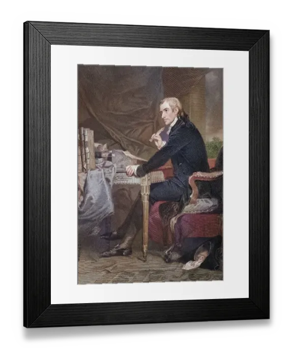 Framed Print : Francis Hopkinson (born 2 October 1737 in Philadelphia)