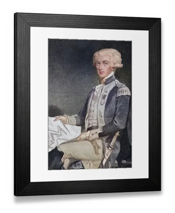 Framed Print : Marie-Joseph-Paul-Yves-Roch-Gilbert du Motier Framed Print : Marie-Joseph-Paul-Yves-Roch-Gilbert du Motier