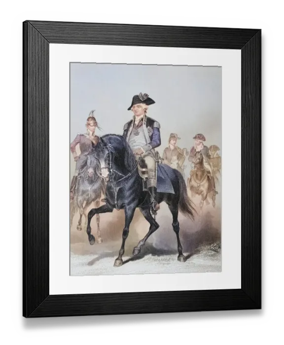 Framed Print : Friedrich Wilhelm Ludolf Gerhard Augustin Freiherr von Steuben