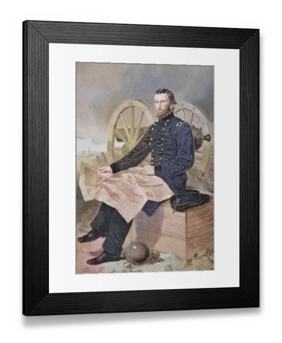 Framed Print : Ulysses S. Grant (born 27 April 1822 in Point Pleasant)