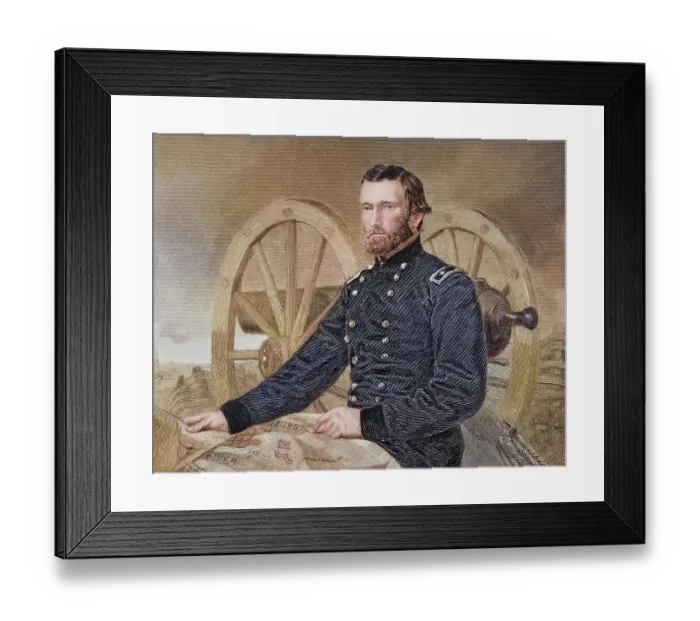 Framed Print : Ulysses S. Grant (born 27 April 1822 in Point Pleasant)
