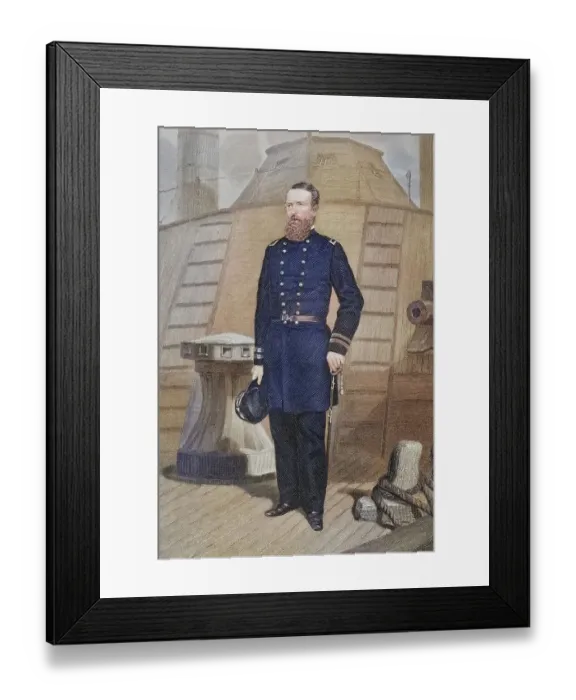 Framed Print : David Dixon Porter (born 8 June 1813 in Chester) Framed Print : David Dixon Porter (born 8 June 1813 in Chester)