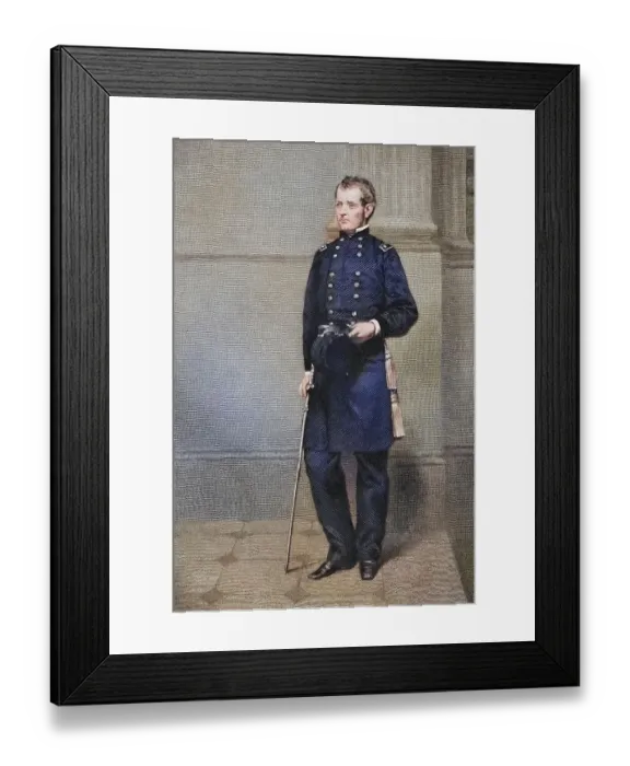 Framed Print : Joseph Hooker (born 13 November 1814 in Hadley) Framed Print : Joseph Hooker (born 13 November 1814 in Hadley)