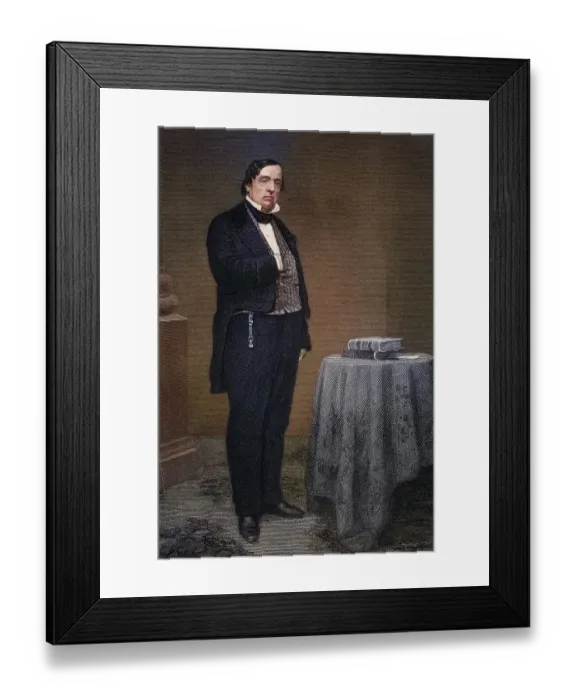 Framed Print : Lewis Cass (born 9 October 1782 in Exeter)