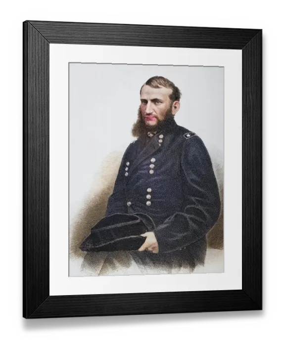 Framed Print : Hugh Judson Kilpatrick (born 14 January 1836 near Wantage Township)