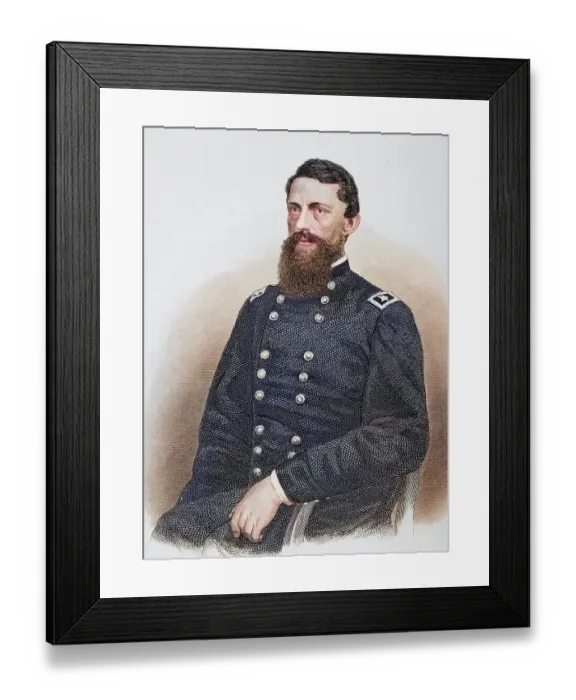 Framed Print : George Stoneman (born 22 August 1822 in Busti) Framed Print : George Stoneman (born 22 August 1822 in Busti)