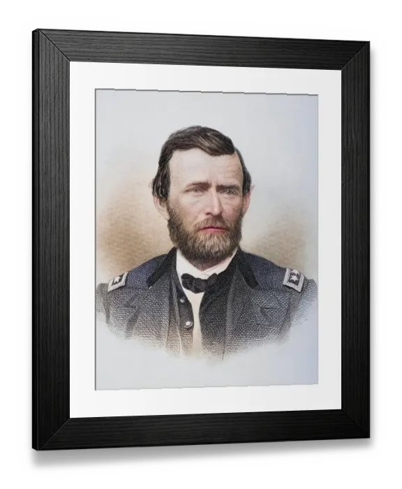 Framed Print : Ulysses S. Grant (born 27 April 1822 in Point Pleasant) Framed Print : Ulysses S. Grant (born 27 April 1822 in Point Pleasant)