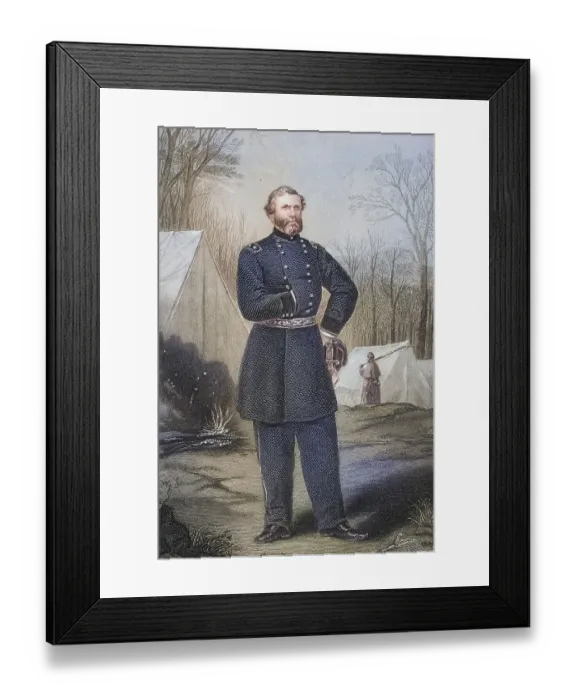 Framed Print : George Henry Thomas (born 31 July 1816 in Newsoms)
