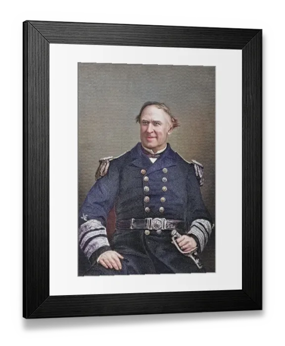 Framed Print : David Glasgow Farragut (born 5 July 1801 in Knoxville) Framed Print : David Glasgow Farragut (born 5 July 1801 in Knoxville)