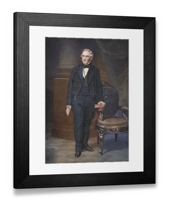 Framed Print : Thomas Hart Benton (born 14 March 1782 on a farm near Hillsborough)